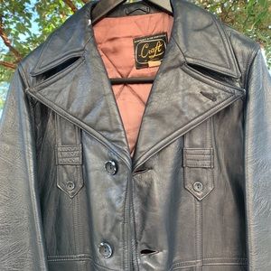 Vintage 70s Disco Craft of Canada Leather Jacket
